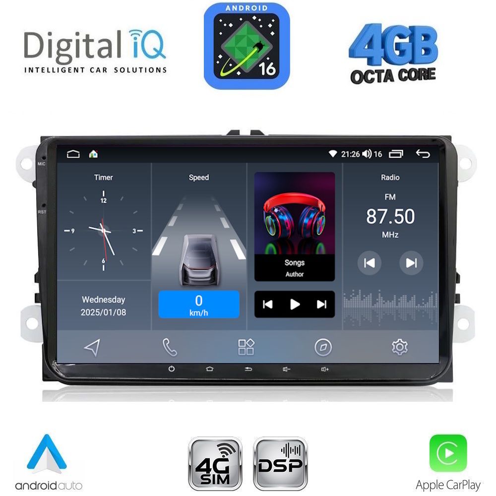 DIGITAL IQ BLG 480_CPA (7" DECK) MULTIMEDIA SYSTEM for VW – SKODA – SEAT mod. 2004-2016 DIGITAL IQ BLG 480_CPA (7" DECK) MULTIMEDIA SYSTEM for VW – SKODA – SEAT mod. 2004-2016