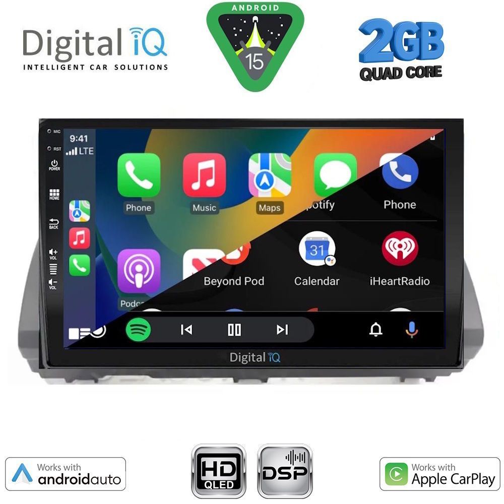 DIGITAL IQ BXC 3109B_CPAA (10inc) MULTIMEDIA TABLET for DACIA LOGAN - SANDERO - JOGGER mod. 2020-2026 DIGITAL IQ BXC 3109B_CPAA (10inc) MULTIMEDIA TABLET for DACIA LOGAN - SANDERO - JOGGER mod. 2020-2026