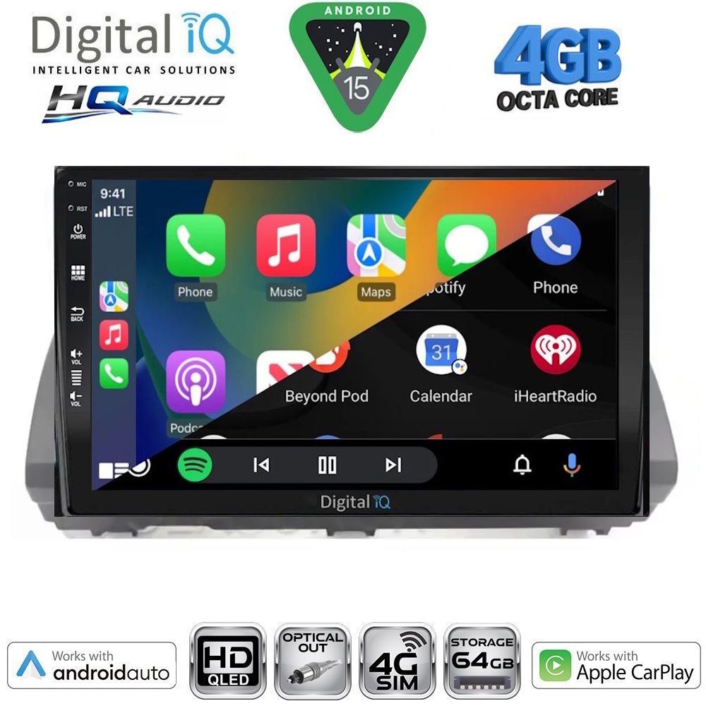 DIGITAL IQ BXK 19109B_CPAA (10inc) MULTIMEDIA TABLET for DACIA LOGAN - SANDERO - JOGGER mod. 2020-2026 DIGITAL IQ BXK 19109B_CPAA (10inc) MULTIMEDIA TABLET for DACIA LOGAN - SANDERO - JOGGER mod. 2020-2026
