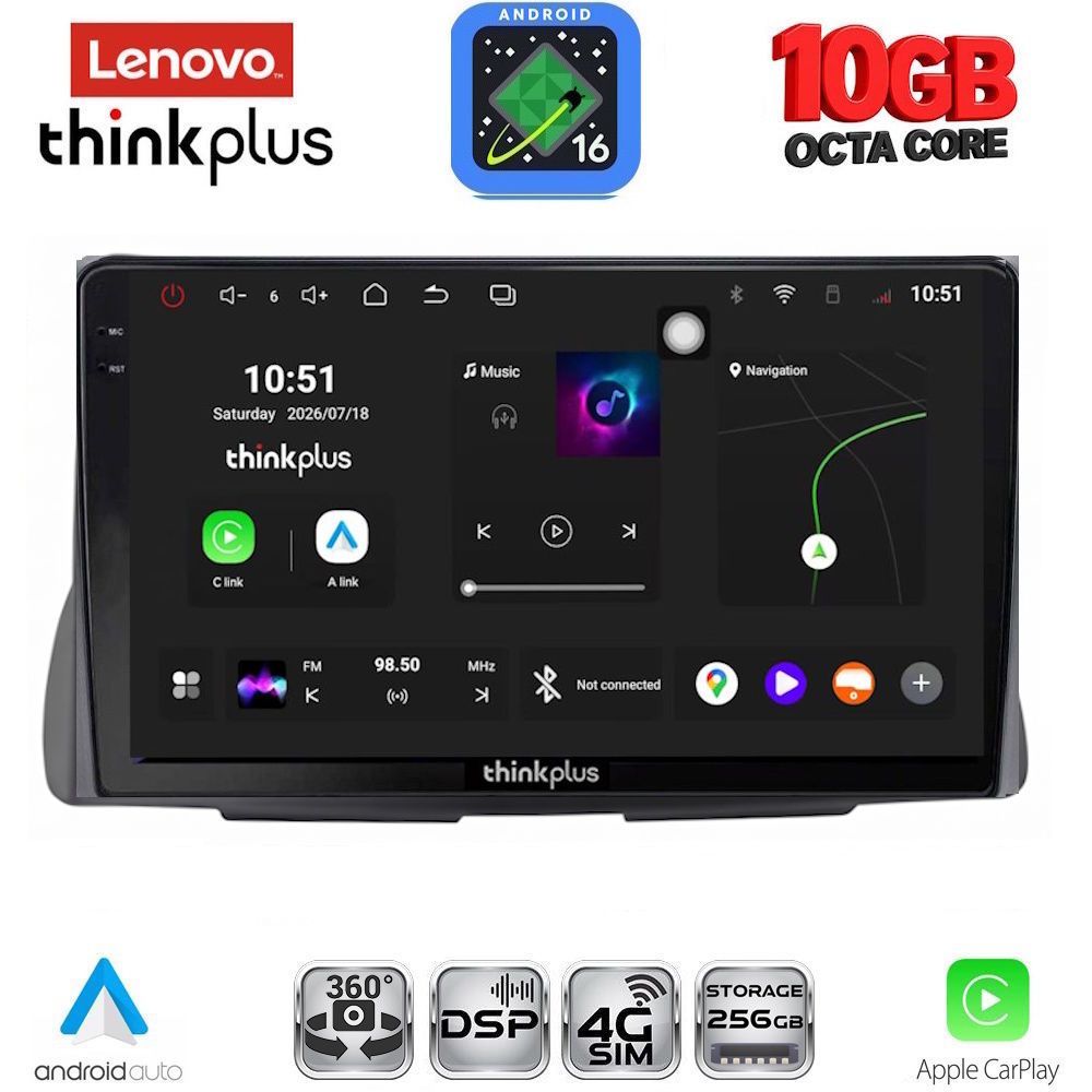 LENOVO LTM 11090_CPA (9inc) MULTIMEDIA TABLET for CITROEN C2 mod. 2003-2009 LENOVO LTM 11090_CPA (9inc) MULTIMEDIA TABLET for CITROEN C2 mod. 2003-2009