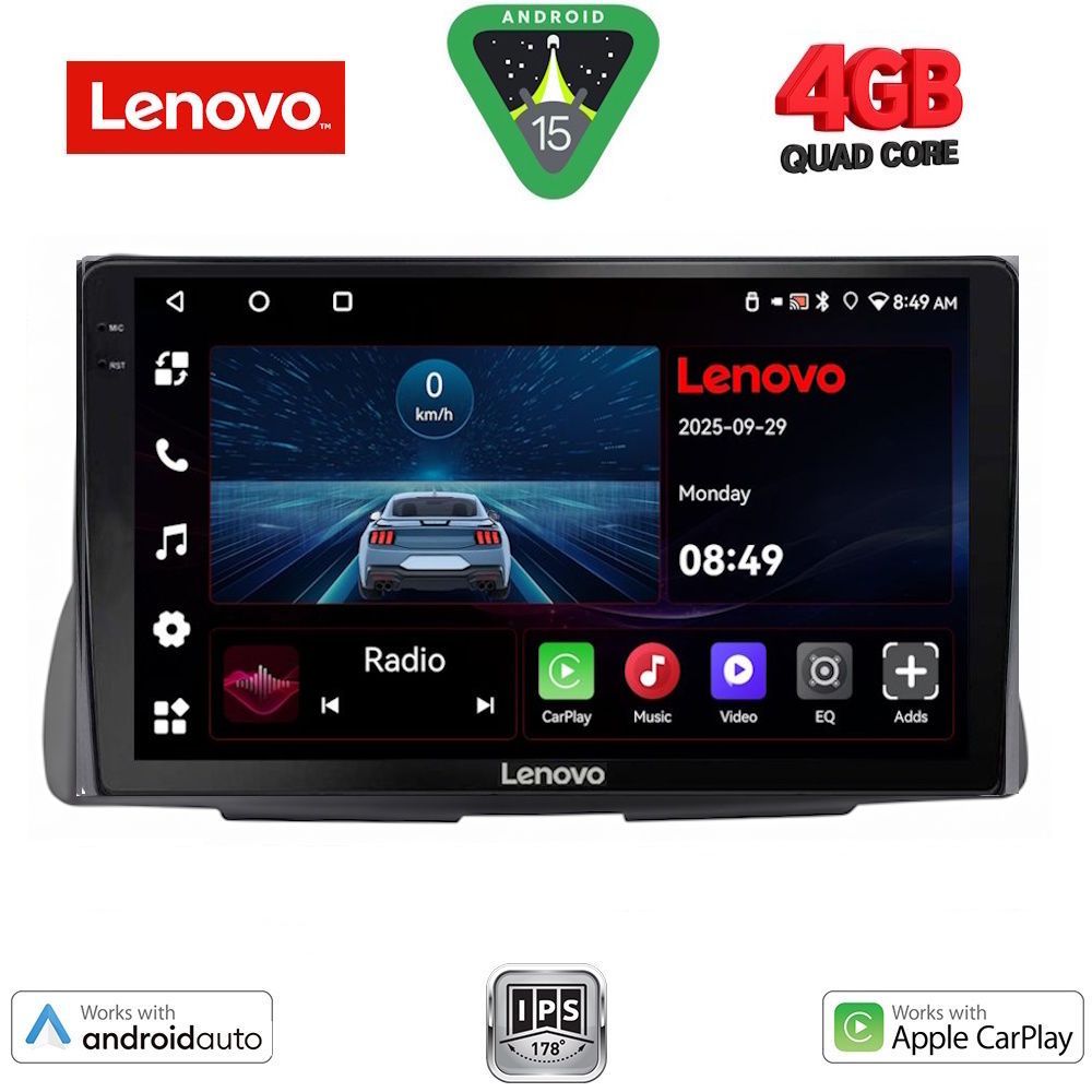 LENOVO LVE 8090_CPAA (9inc) MULTIMEDIA TABLET for CITROEN C2 mod. 2003-2009 LENOVO LVE 8090_CPAA (9inc) MULTIMEDIA TABLET for CITROEN C2 mod. 2003-2009
