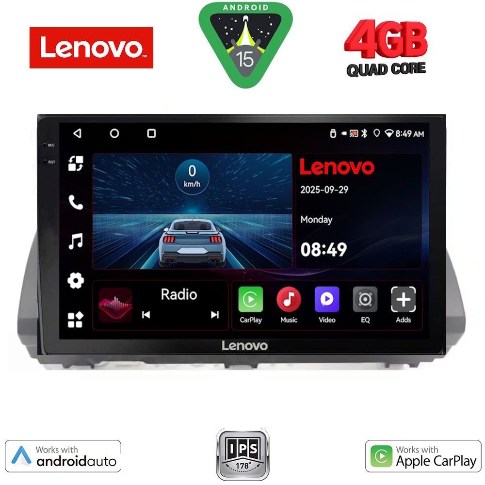 LENOVO LVE 8109B_CPAA (10inc) MULTIMEDIA TABLET for DACIA LOGAN - SANDERO - JOGGER mod. 2020-2026 LENOVO LVE 8109B_CPAA (10inc) MULTIMEDIA TABLET for DACIA LOGAN - SANDERO - JOGGER mod. 2020-2026
