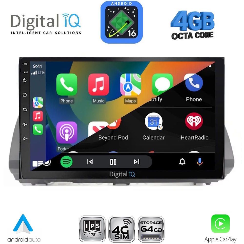 DIGITAL IQ RTG 6109B_CPA (10inc) MULTIMEDIA TABLET for DACIA LOGAN - SANDERO - JOGGER mod. 2020-2026 DIGITAL IQ RTG 6109B_CPA (10inc) MULTIMEDIA TABLET for DACIA LOGAN - SANDERO - JOGGER mod. 2020-2026