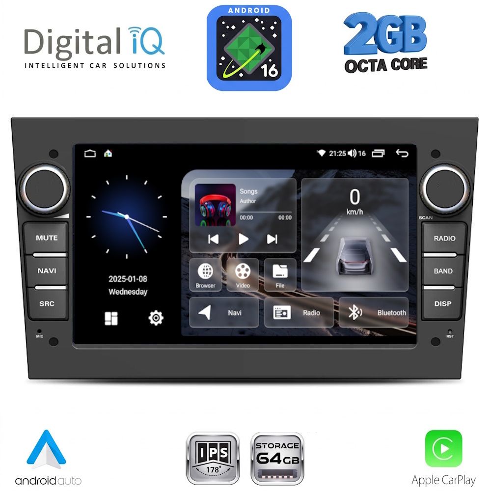 DIGITAL IQ BLE 319BL_CPA (7" DECK) MULTIMEDIA SYSTEM for OPEL ALL mod. 2004-2014 (GLOSS BLACK) DIGITAL IQ BLE 319BL_CPA (7" DECK) MULTIMEDIA SYSTEM for OPEL ALL mod. 2004-2014 (GLOSS BLACK)