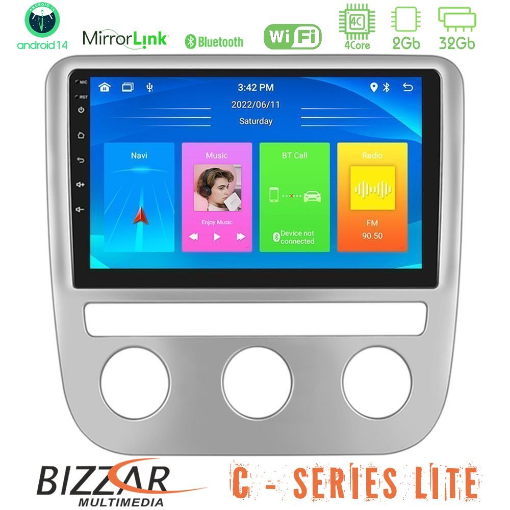 Bizzar C Series Lite 4Core Android14 2+32GB VW Scirocco 2008-2014 Navigation Multimedia Tablet 9 Bizzar C Series Lite 4Core Android14 2+32GB VW Scirocco 2008-2014 Navigation Multimedia Tablet 9