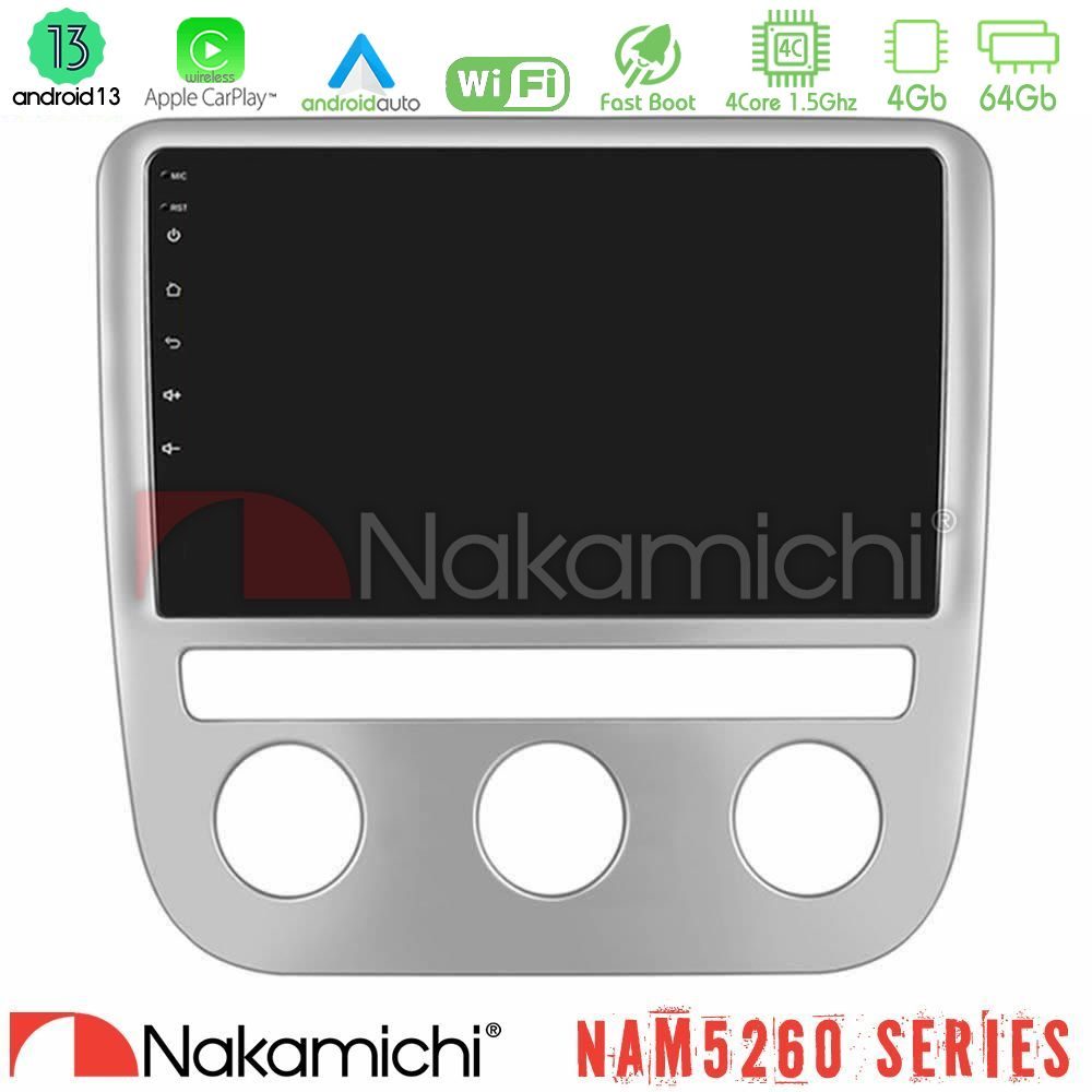Nakamichi NAM5260 Series 4Core Android13 4+64GB VW Scirocco / Eos Navigation Multimedia Tablet 9 Με Carplay & Android Auto Nakamichi NAM5260 Series 4Core Android13 4+64GB VW Scirocco / Eos Navigation Multimedia Tablet 9 Με Carplay & Android Auto