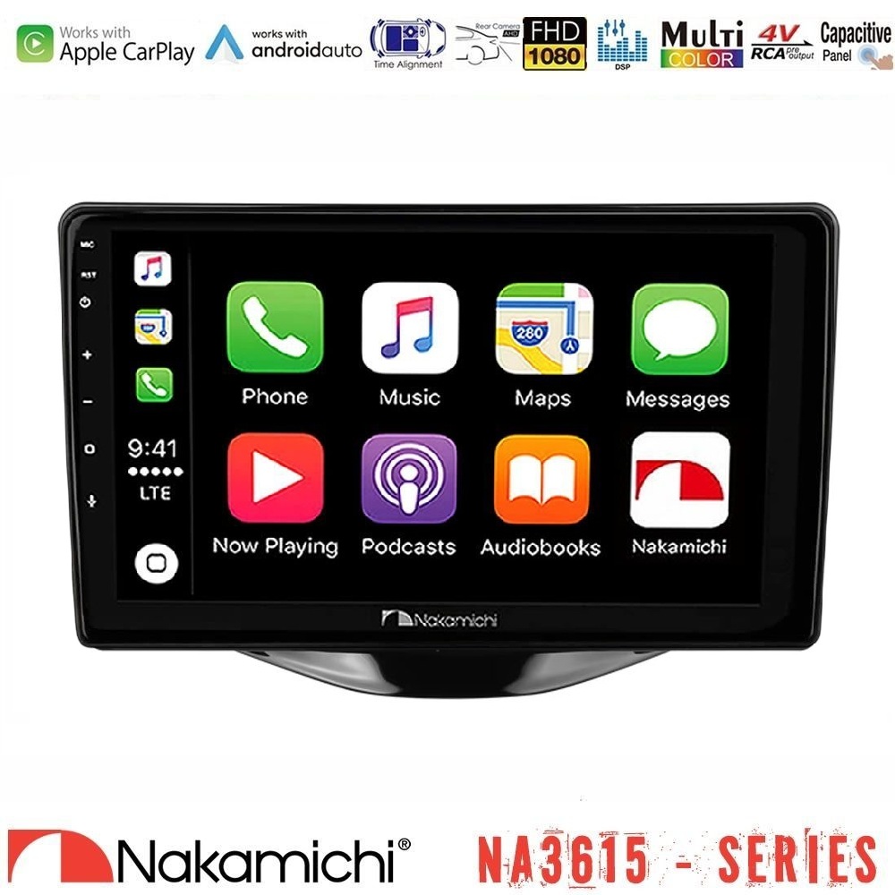 Nakamichi NA3615 Series Με Wireless Carplay & Android Auto Toyota Aygo | Citroen C1 | Peugeot 108 Media Station Tablet 9 Nakamichi NA3615 Series Με Wireless Carplay & Android Auto Toyota Aygo | Citroen C1 | Peugeot 108 Media Station Tablet 9