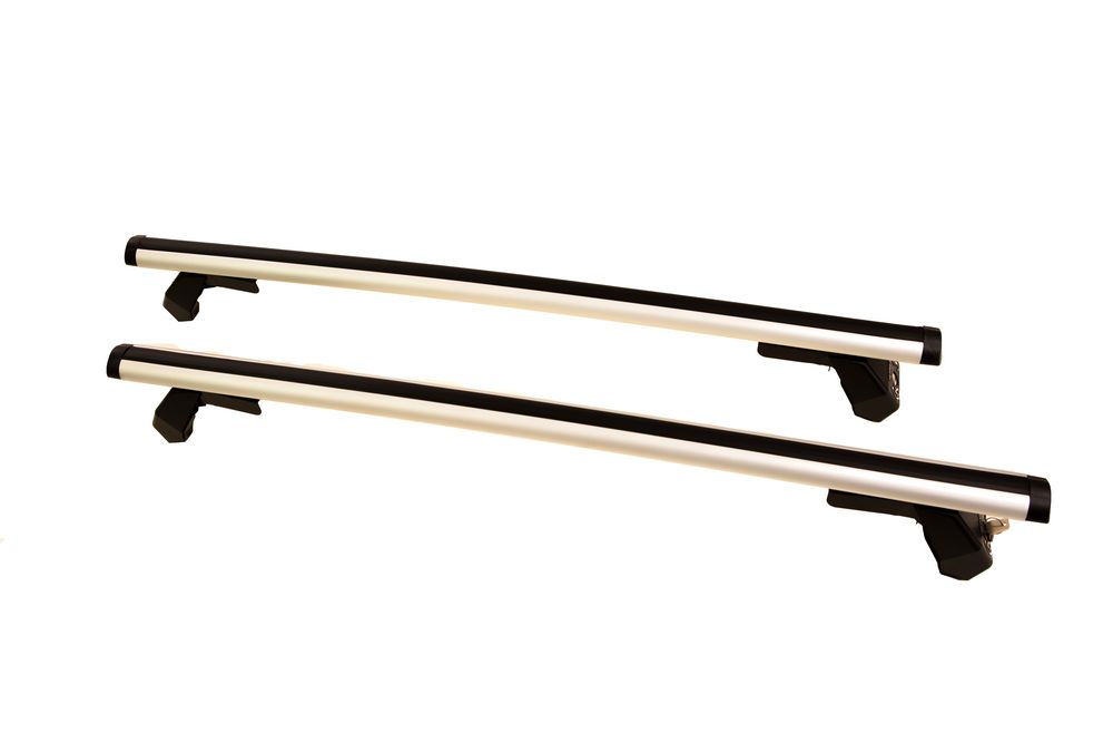 Μπάρες Οροφής Αυτοκινήτου Hermes GS3 110cm Set KIT S1610 Αλουμινίου Ασημί