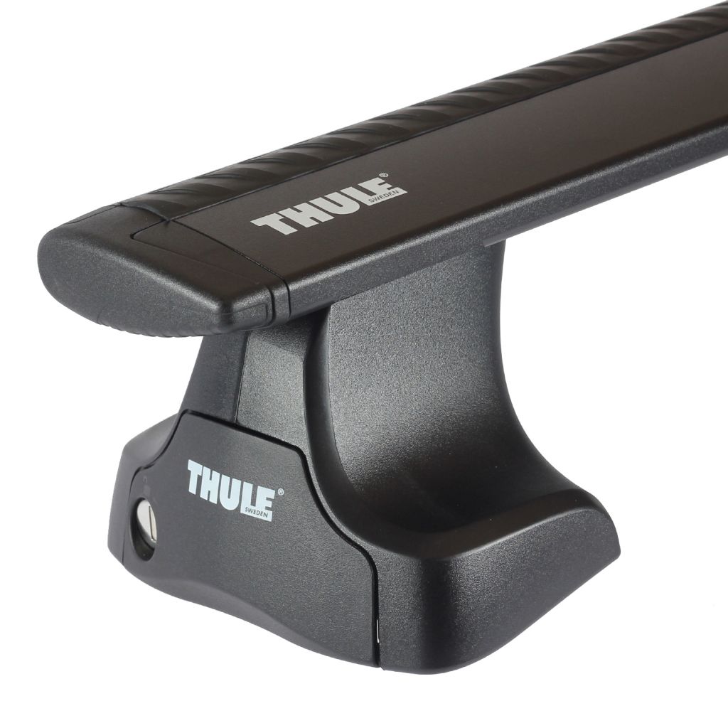 Μπάρες Αλουμινίου Αυτοκινήτου Thule Wing Bar 969 / 127 cm Μαύρες 754 SET ( Kit 1868 / 969 )