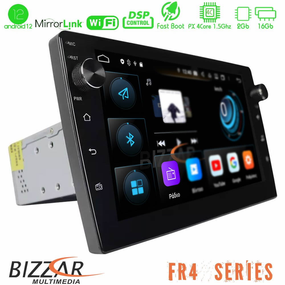 Bizzar FR4 Series 4Core Android12 2+16GB Navigation Multimedia Tablet 9″ (1DIN) Bizzar FR4 Series 4Core Android12 2+16GB Navigation Multimedia Tablet 9″ (1DIN)