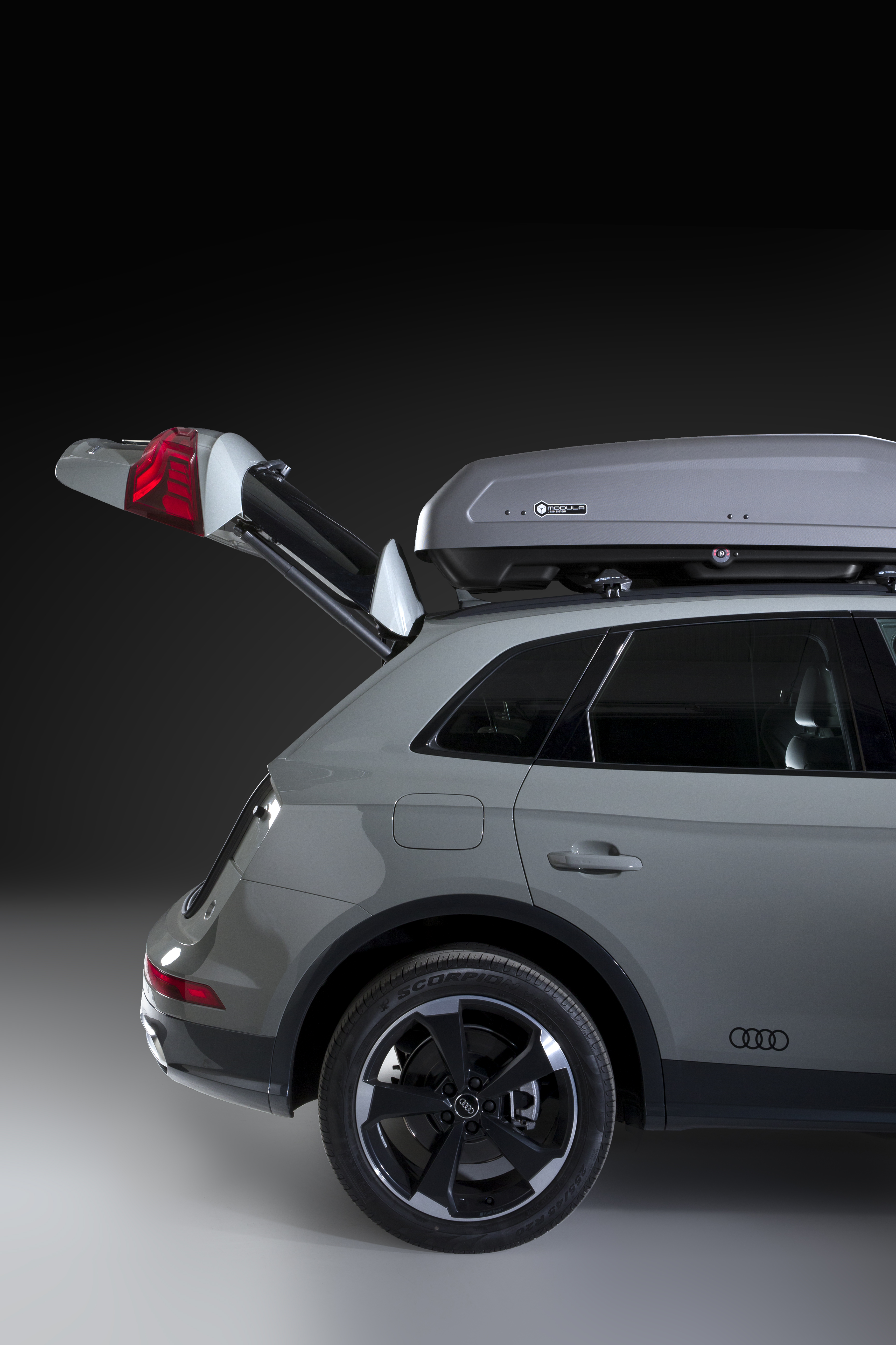 Μπαγκαζιέρα Οροφής Αυτοκινήτου Modula Evo 550 lt Χρώμα Ανθρακί