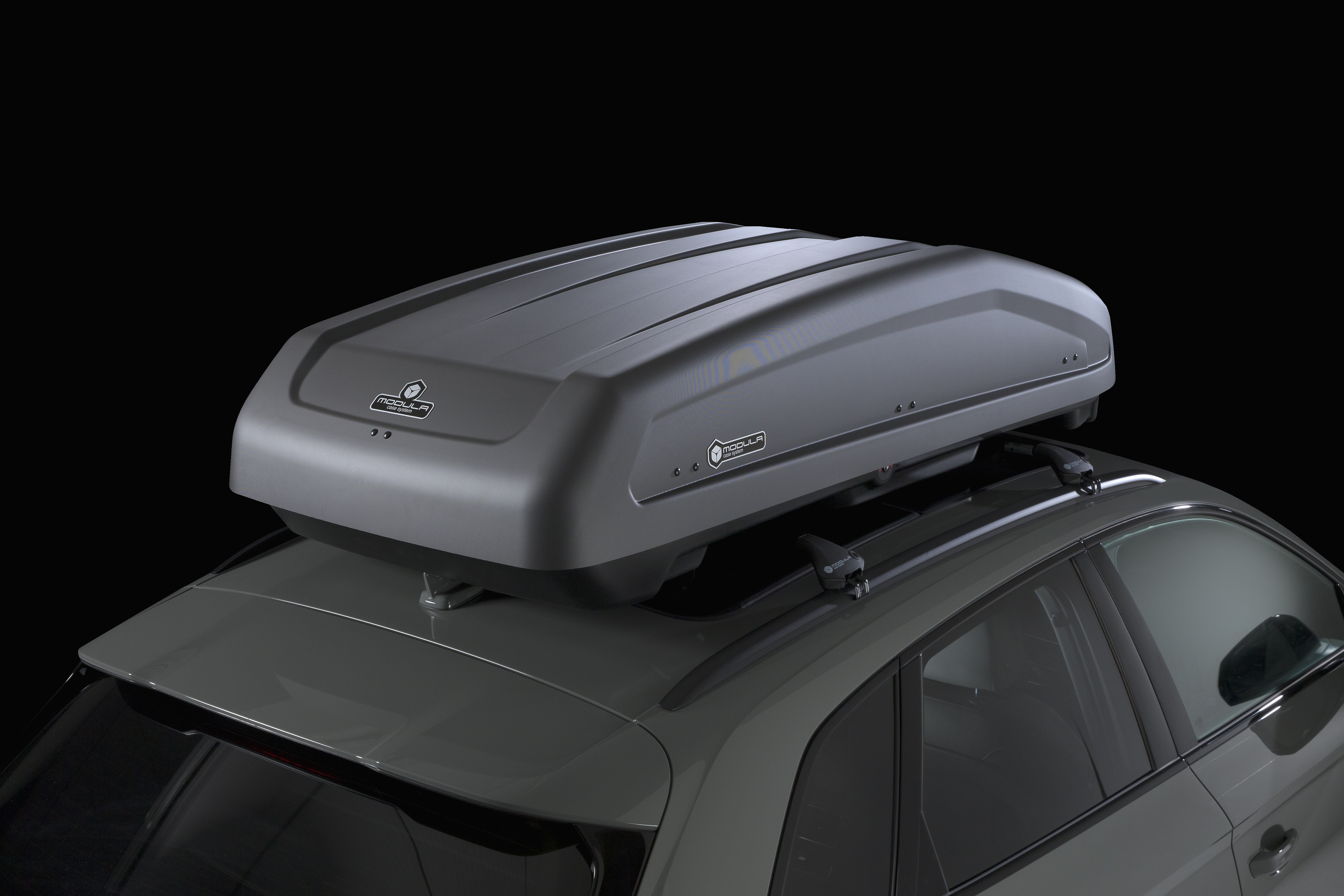 Μπαγκαζιέρα Οροφής Αυτοκινήτου Modula Evo 550 lt Χρώμα Ανθρακί