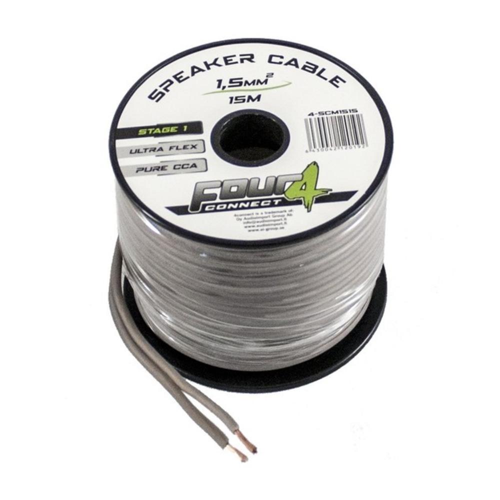 4-SCM1515 καλώδιο ηχείων 2x1,5mm2 15 μέτρα 4-SCM1515 καλώδιο ηχείων 2x1,5mm2 15 μέτρα