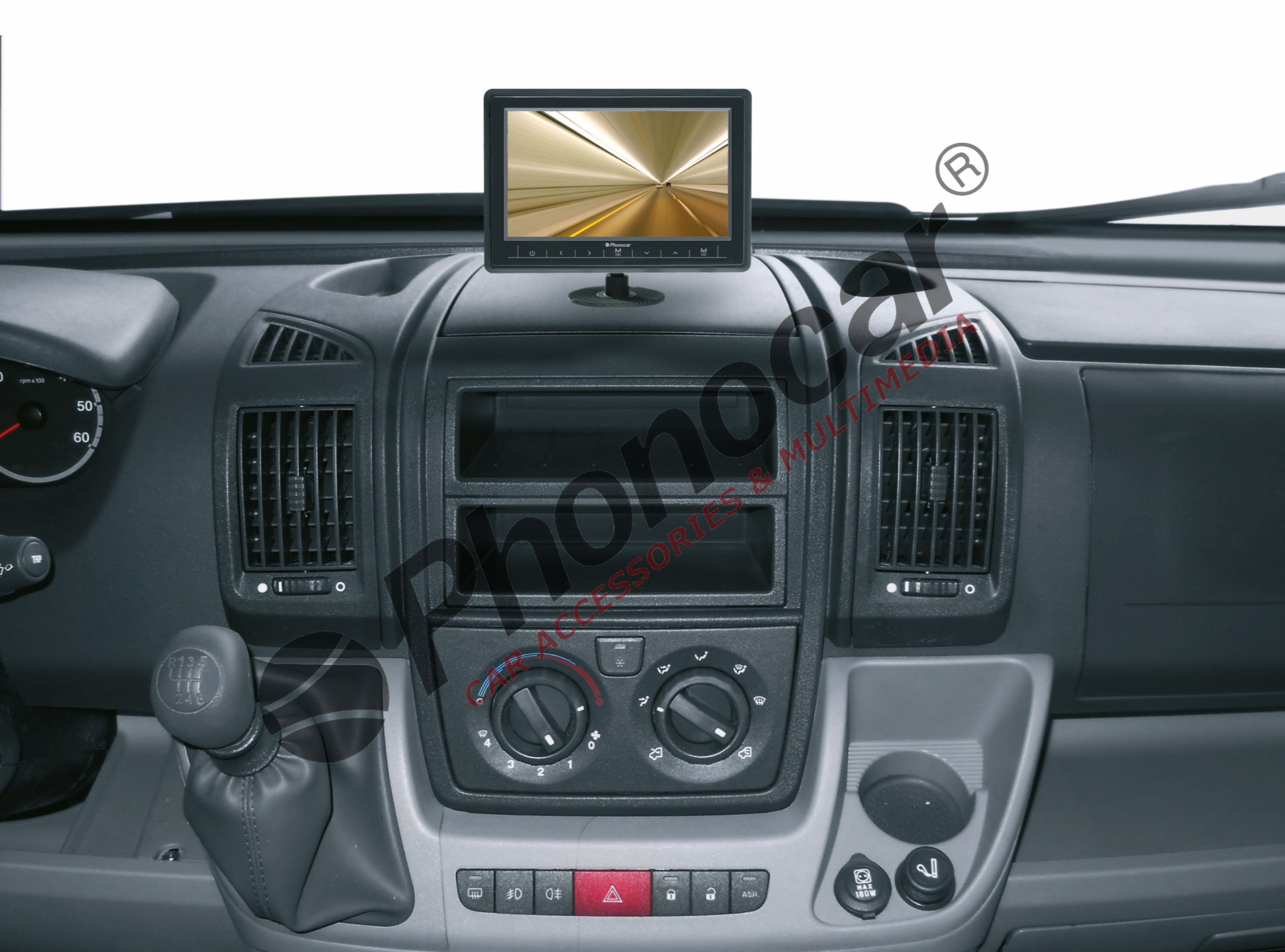 Monitor 7 Inches Widescreen με Βάση για κάμερα οπισθοπορείας Model: VM 173