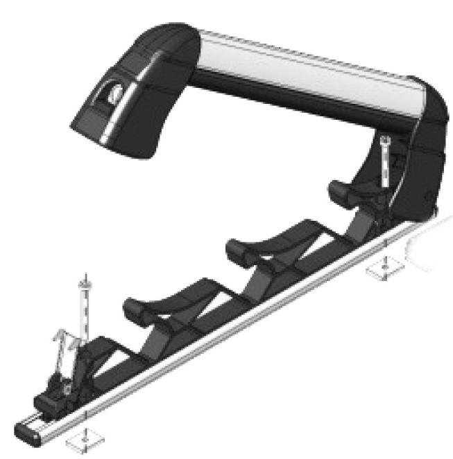 Βάση Σκί / Snowboard Οροφής Αλουμινίου Fabbri Aluski & Board 3 (3 Ski / 2 Snowboard)