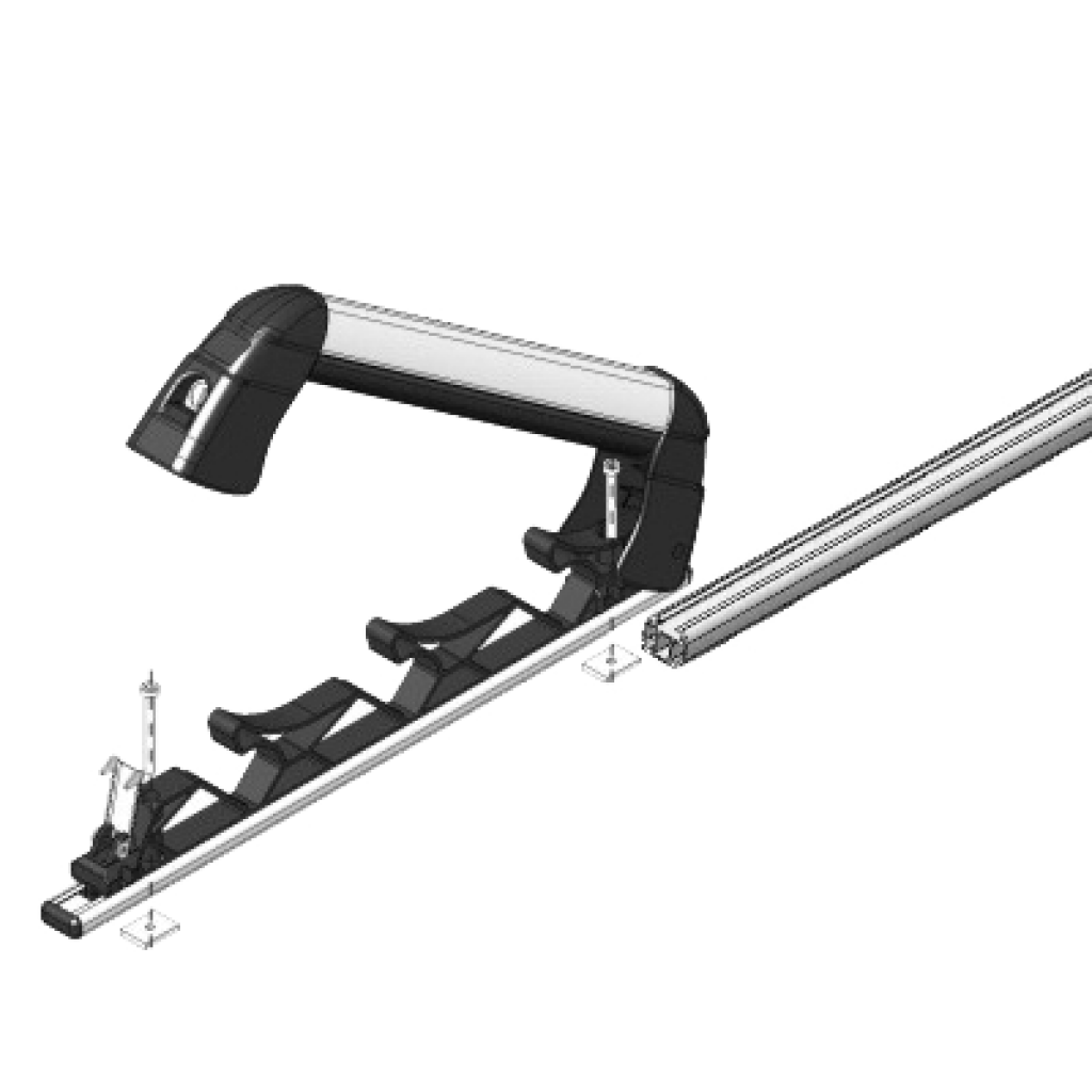 Βάση Σκί / Snowboard Οροφής Αλουμινίου Fabbri Aluski & Board 3 (3 Ski / 2 Snowboard)