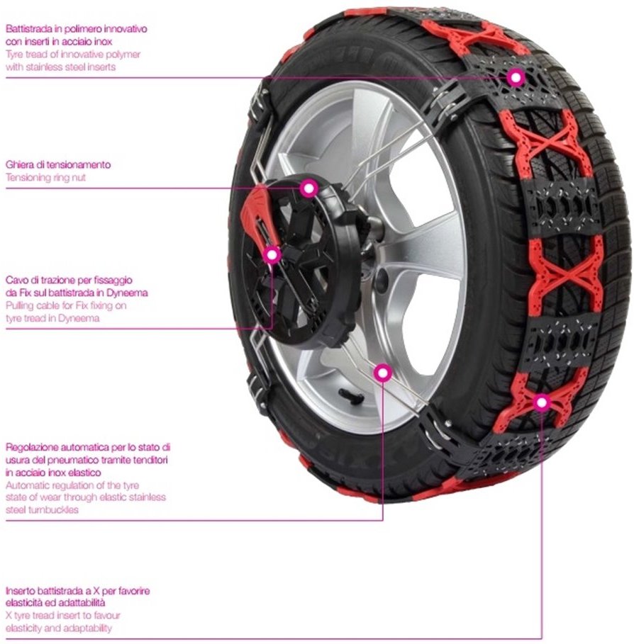 Χιονοαλυσίδες Modula Grip System (7mm) T11 – REF 110 PLAS Τεμάχια Δύο