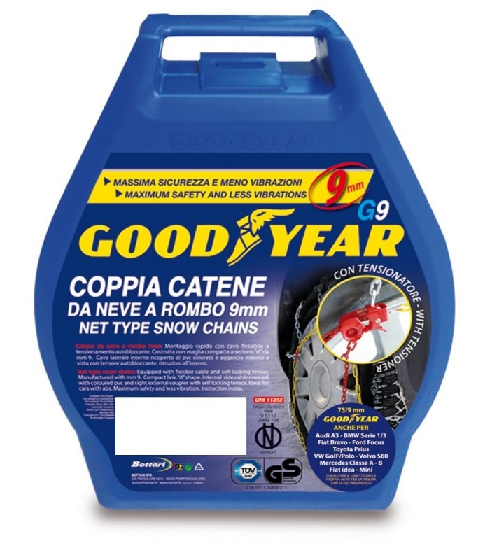 Αλυσίδες Χιονιού Goodyear No 45 9mm IX (77909) Τεμάχια Δύο