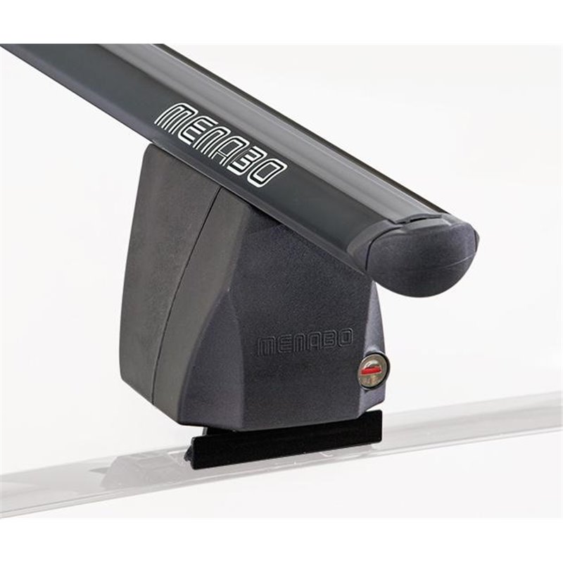 Μπάρες Οροφής Αυτοκινήτου Menabo Delta Αλουμινίου Μαύρες 141 cm SET (203.1252 - dlfix208)