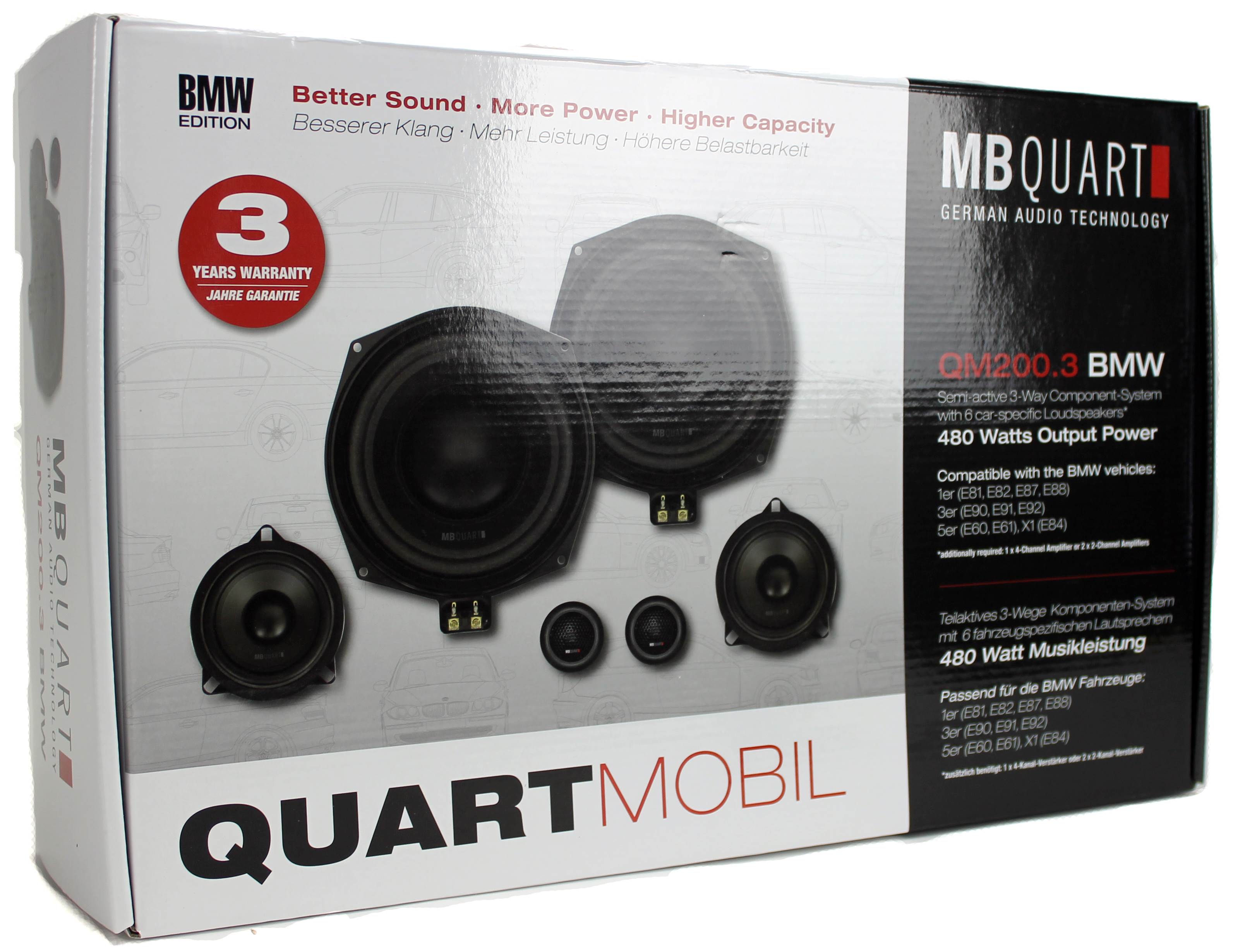 Αναβάθμιση Εργοστασιακού Ήχου για BMW Series 1-3-5 - X1 MB Quart Model  QM200.3  BMW-