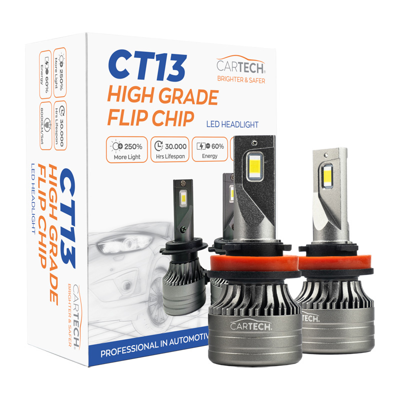 ΛΑΜΠΕΣ LED CT13 H11 SHORT 60W WHITE 6500K CARTECH ΛΑΜΠΕΣ LED CT13 H11 SHORT 60W WHITE 6500K CARTECH