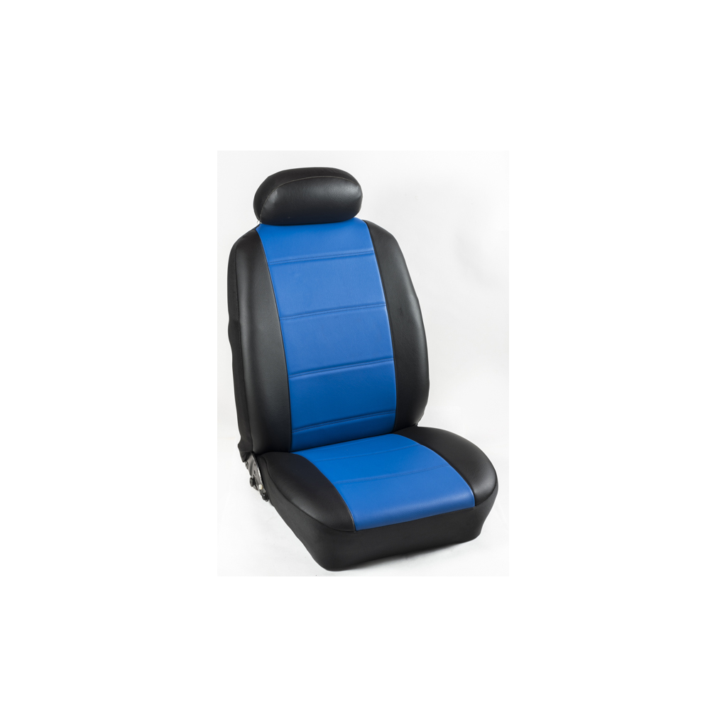 Πλήρες Σετ Καλύμματα Καθισμάτων Αυτοκινήτου από Ενισχυμένη Δερματίνη Χ'  Χρώματος Μπλέ-Μαύρο