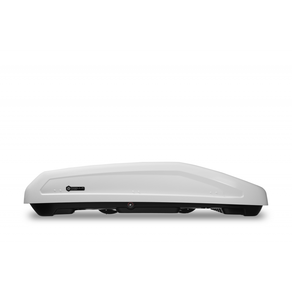 Μπαγκαζιέρα Οροφής Αυτοκινήτου Modula Evo Bianco 470 lt Χρώμα Λευκό - Διπλό Άνοιγμα