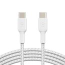USB-C to USB-C Cable_Braided, 1M, White