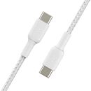 USB-C to USB-C Cable_Braided, 1M, White