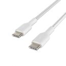 USB-C to USB-C Cable_Braided, 1M, White