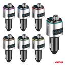Amio - FM Transmitter Αυτοκινήτου 12/24V με 2xUSB Type-A και Υποδοχή microSD - 1 τεμ. (04654/AM)