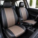 Καλύμματα Καθισμάτων Δερματίνη 9τμχ X15-X4 Ελεφαντί Μαύρο