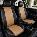 Καλύμματα Καθισμάτων Δερματίνη 9τμχ PanCar X16-X4 Κάμελ Μαύρο