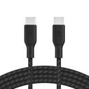 BOOST CHARGE™  USB-C to USB-C 2.0_Braided silicone, 3M, Black  100W