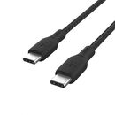 BOOST CHARGE™  USB-C to USB-C 2.0_Braided silicone, 3M, Black  100W