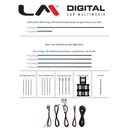 AMBIENT UNIVERSAL 256 colours -18 lights  RGM - BLACK strips 