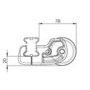 ROLLER ΓΙΑ ΜΠΑΡΕΣ ΜΑΥΡΕΣ Κ-0 L64CM