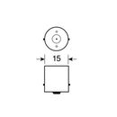 Lampa ΛΑΜΠΑΚΙ 12V/P21W ΧΡΩΜΙΟΥ/ΚΟΚΚΙΝΟ ΦΩΣ