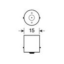 Lampa ΛΑΜΠΑΚΙ P21W 12V BA15s MEGA-LED CANBAS