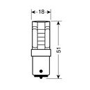 Lampa ΛΑΜΠΑΚΙ P21W 12V BA15s MEGA-LED CANBAS