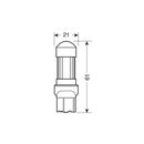 Lampa W21/5W 12V MEGA-LED30 6.500Κ W3x16q 350LM ΔΙΑΘΛΑΣΗΣ (ΚΑΡΦΩΤΟ) BLISTER 1ΤΕΜ