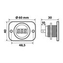 Lampa ΒΟΛΤΟΜΕΤΡΟ ΨΗΦΙΑΚΟ ΣΕ ΠΡΙΖΑ EXT-9 6-30V LED 60x48,5x40mm