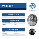 ΦΑΝΑΡΙ ΣΤΡΟΓΓΥΛΟ 7 ΙΝΤΣΩΝ ME 8LED CREE (XML-10W) 9-36V 6000-6500K ΜΑΥΡΟ