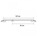 Omtec FIAT FULLBACK 2016+ /MITSUBISHI L200 2015+ ΠΑΡΑΛΛΗΛΕΣ ΜΠΑΡΕΣ ΟΡΟΦΗΣ ΑΛΟΥΜΙΝΙΟΥ ΜΑΥΡΕΣ