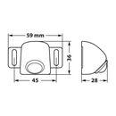 Lampa ΒΟΗΘΗΤΙΚΟ ΦΩΣ ΟΠΙΣΘΕΝ 12/24V 6LED 4W 500lm 6.000K LED-PROJECTOR 59x36x28mm ΛΕΥΚΟ ΦΩΣ ΑΔΙΑΒΡΟΧΟ