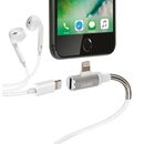 Lampa ΚΑΛΩΔΙΟ USB ΦΟΡΤΙΣΗΣ & ΑΝΤΑΠΤΟΡΑΣ ΑΚΟΥΣΤΙΚΩΝ APPLE (8 PIN) 90 ΜΟΙΡΩΝ IRON SILVER LINE (200 cm)