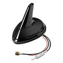 AmericatNew ΚΕΡΑΙΑ ΚΑΡΧΑΡΙΑΣ AERO-FIN 3 12V ΜΑΥΡΗ AM/FM/GPS ΜΕ ΕΝΙΣΧΥΤΗ ΣΗΜΑΤΟΣ 86x170x70mm