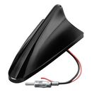 AmericatNew ΚΕΡΑΙΑ ΚΑΡΧΑΡΙΑΣ AERO-FIN 6 12V ΜΑΥΡΗ AM/FM ΜΕ ΕΝΙΣΧΥΤΗ ΣΗΜΑΤΟΣ 78x148x59mm