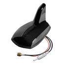 AmericatNew ΚΕΡΑΙΑ ΚΑΡΧΑΡΙΑΣ AERO-FIN 7 12V ΜΑΥΡΗ AM/FM/GPS ΜΕ ΕΝΙΣΧΥΤΗ ΣΗΜΑΤΟΣ 68x116x66mm