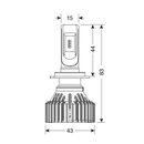 H7 9-32V 6.500K 8.000lm 60W PX26d HALO LED SERIE 6 STANDARD 8LED ZES 2ΤΕΜ. LED KIT